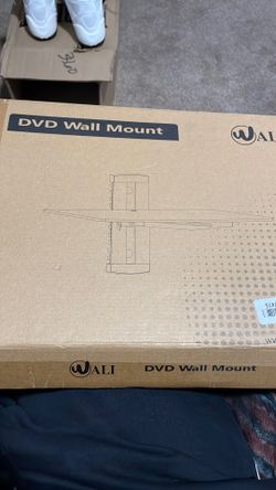 Black DVD wall mount