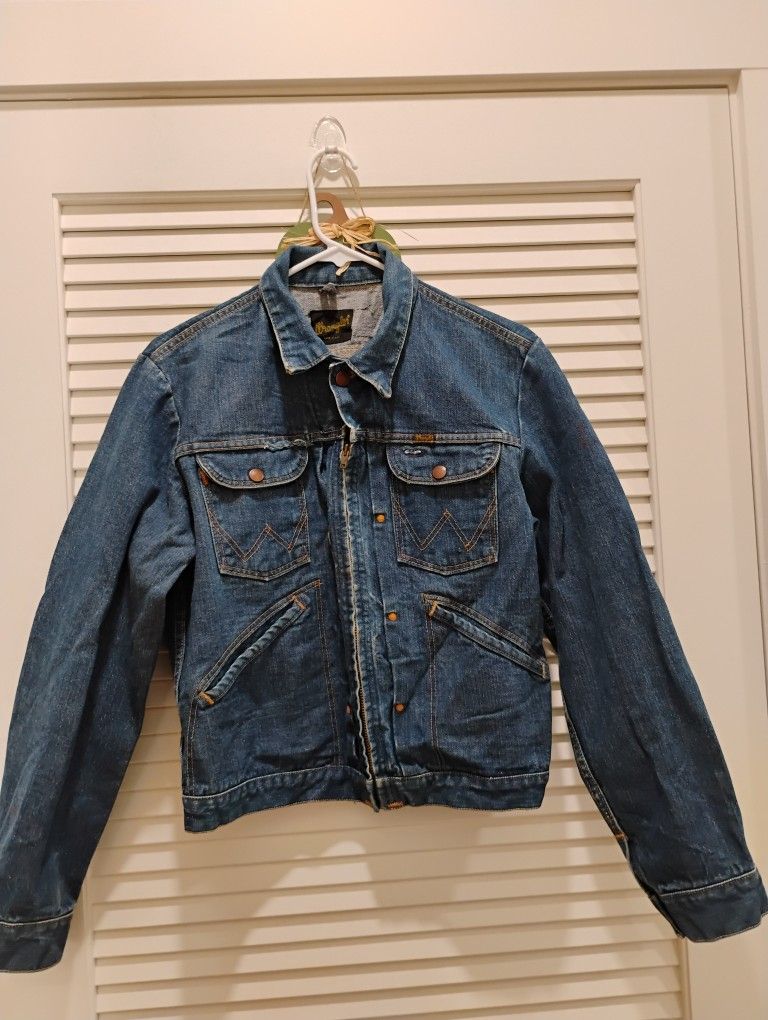 1960s Wrangler Zip Up Denim Jacket