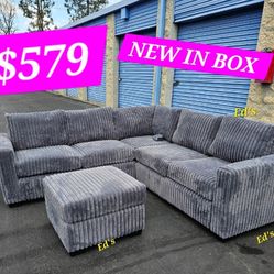 BRAND NEW 4PCS SECTIONAL SOFA SET WITH OTTOMAN INCLUDED $579