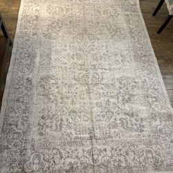 New-  6 X 9 Boho Vintage Floral Washable Rug