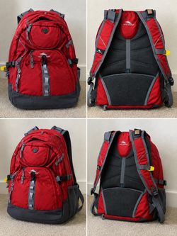 High Sierra Red Backpack
