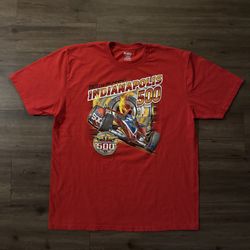 Men’s Vintage Red Reebok Indy 500 shirt