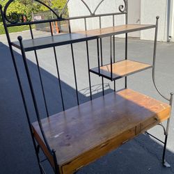 Angle Iron And Pine Desk. Very Solid 