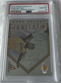 2013-14 Panini Pinnacle Jamfest ARTIST PROOF #11 KOBE BRYANT PSA 10 GM RARE! HOT POP 4