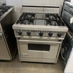 VIKING 30”WIDE GAS RANGE STOVE IN STAINLESS STEEL 