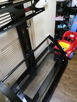 glass tv stand