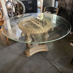 Solid Glass Table