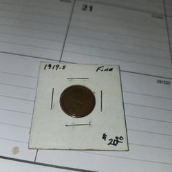 1919 s wheat penny