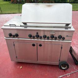 GE Monogram Full Stainless Steel Gas Grill