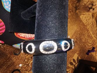Lia Sophia Black Cuff Bracelet