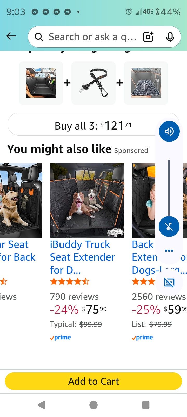 Pet Seat Extender 