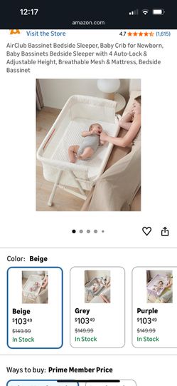 Bassinet Bed Side Sleeper