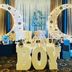 Set Of 2 Gender Reveal Marquee Sign/Letters.