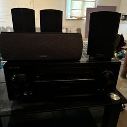 Pioneer AV Receiver With Definitive Tech. Surround Sound Speakers