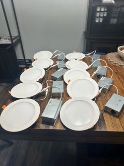 Lot of 10 Halo LED Recessed Ceiling Lights