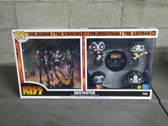Funko Pop Albums KISS Destroyer 4-Pack Walmart Exclusive