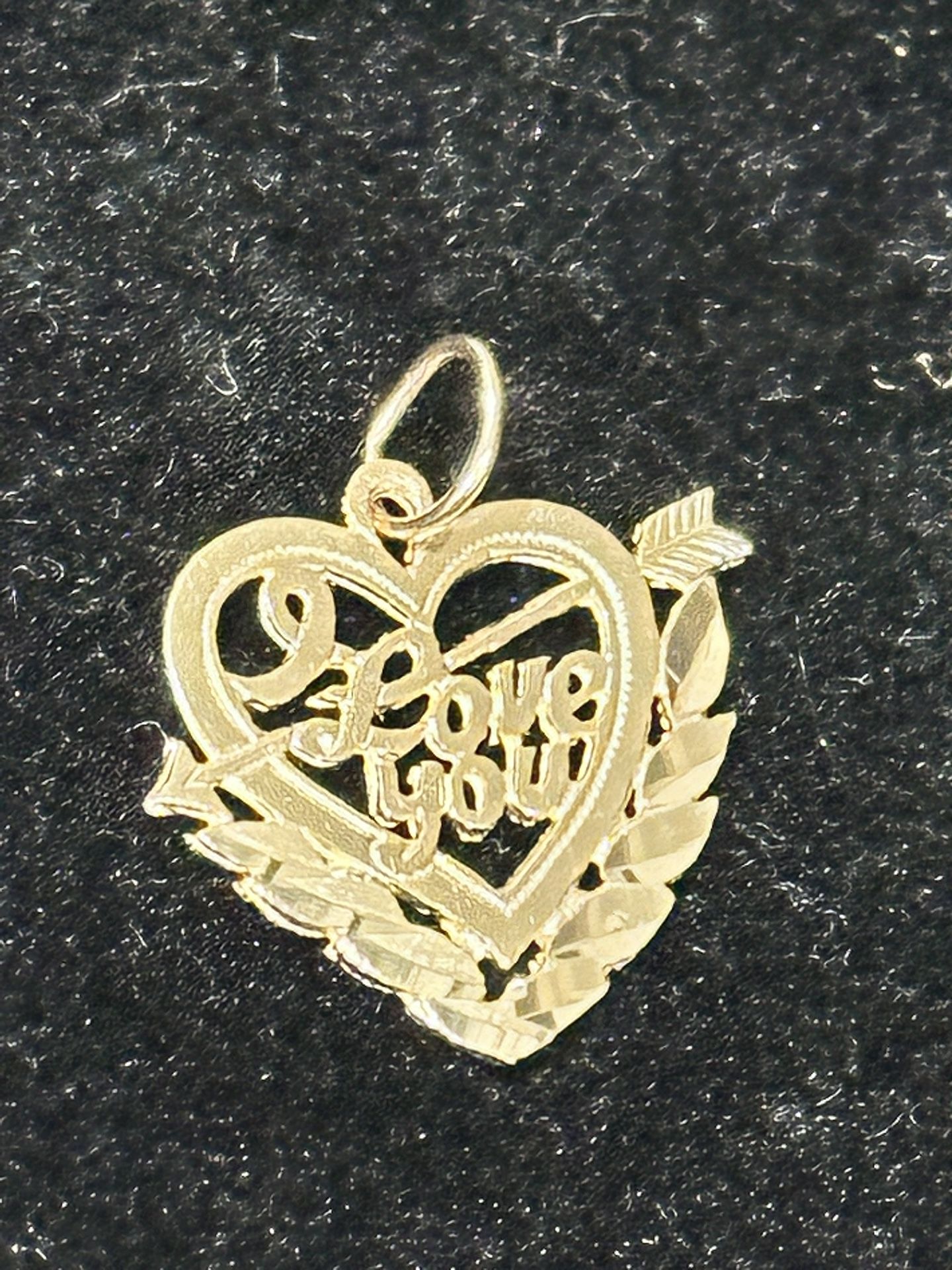14k Yellow Gold Heart Pendant 