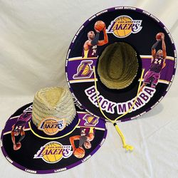 Los Angeles Lakers ( Kobe Edition) Straw Hat Great Fathers Day Gift 🎁 order now (I also have other Teams) 