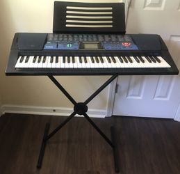 Casio 61 Electronic Keyboard with Stand and Music Stand