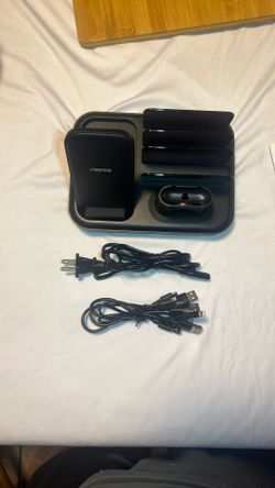 Seenda Multi Port USB Charging Station For Airpods. Apple Watch Cell Phone...