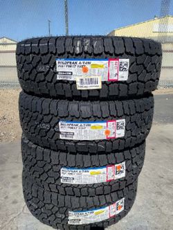 Toyota Tacoma Trd Tires New 265 70R17 Falken Wildpeak AT 4W $750 Set Of Four Install Mount And Balance 