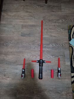 Star Wars Bladebuilders Kylo Ren Lightsaber Set - w/ 2 Daggers & 2 Connectors - Fully Functional