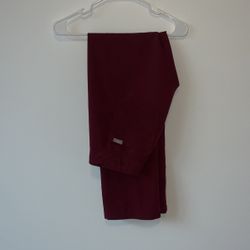 Figs Burgundy Scrub Pants Size S, Like new! 