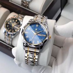 1PCS POEDAGAR New Men's Watch Luxury Luminous Quartz