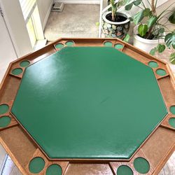   Kestell Poker Folding  Legs 8 Person Table 4 Ft  Wide. Great Condition 