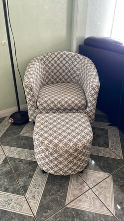 Accent Chair and Ottoman Set