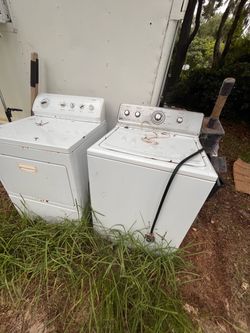 Washer and Dryer Set – As-Is