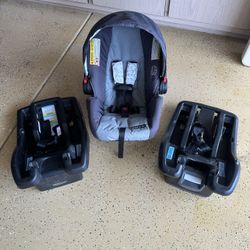 Starter Car Seat with 2 Base Mounts