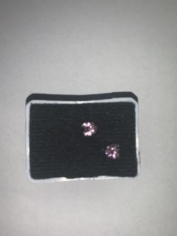 100% real silver heart earrings