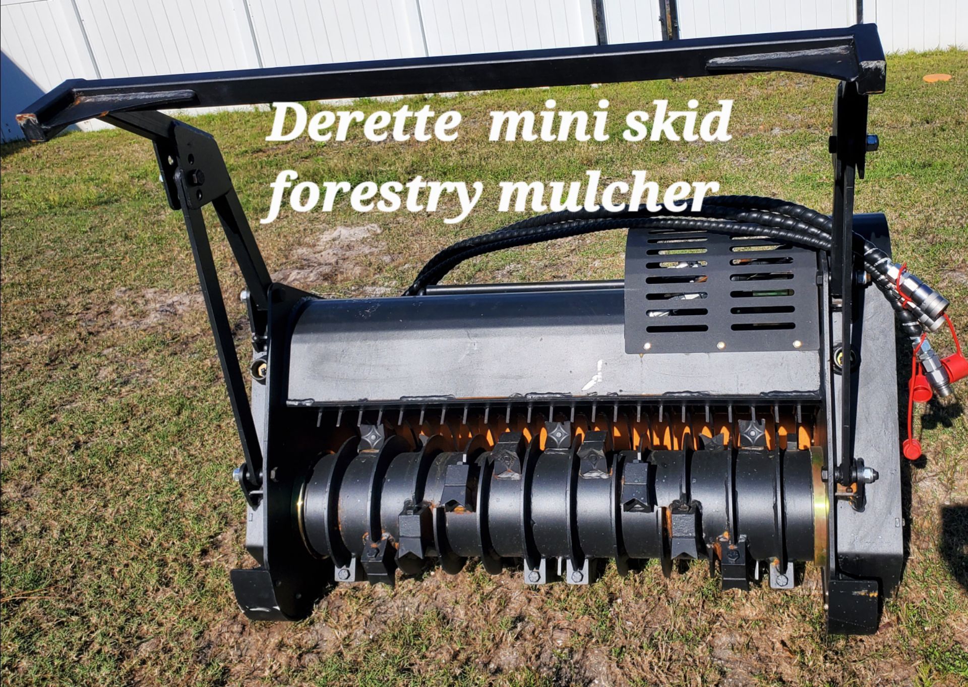 Mini Skid Steer Loader Forestry Mulcher Attachment Toro Dingo Ditch Witch Vermeer
