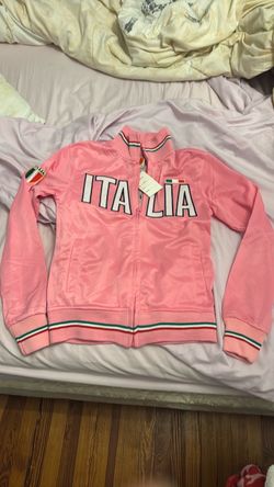 Italia Track Jacket with Red White Green Trim