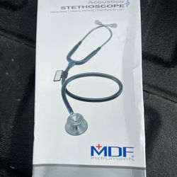MDF Acoustica Lightweight Stethoscope, Adult, Dual Head, Free-Parts-for-Life,
