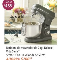 Princess House Batidora De Mostrador Con Tazón De 7 Qts Nueva En Su Caja  