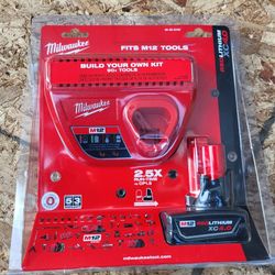 Milwaukee M12 12-Volt Lithium-Ion XC Battery Pack 4.0 Ah and Charger  Starter Kit 