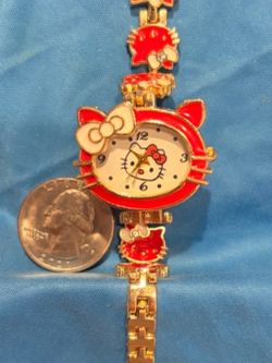 Hello Kitty Watch - New, Red Color, 8” #(contact info removed)69
