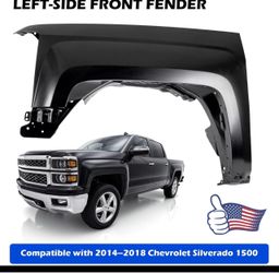 Fender For Chevrolet Silverado 1(contact info removed)-2018 Front Driver Side Assembly
