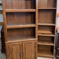 Wood cabinet and wood shelf