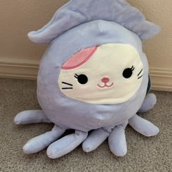 Squishmallow Sea Life Squad (Karina Cat in Squid Costume) 8 Inch 