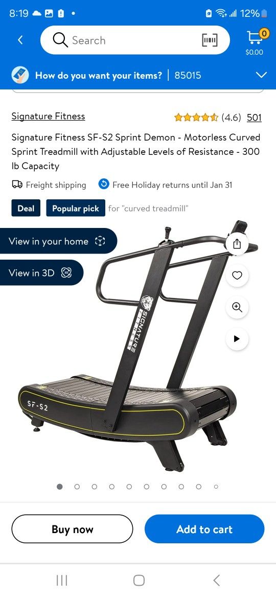 Signature Fitness SF-S2 Sprint Demon Treadmill