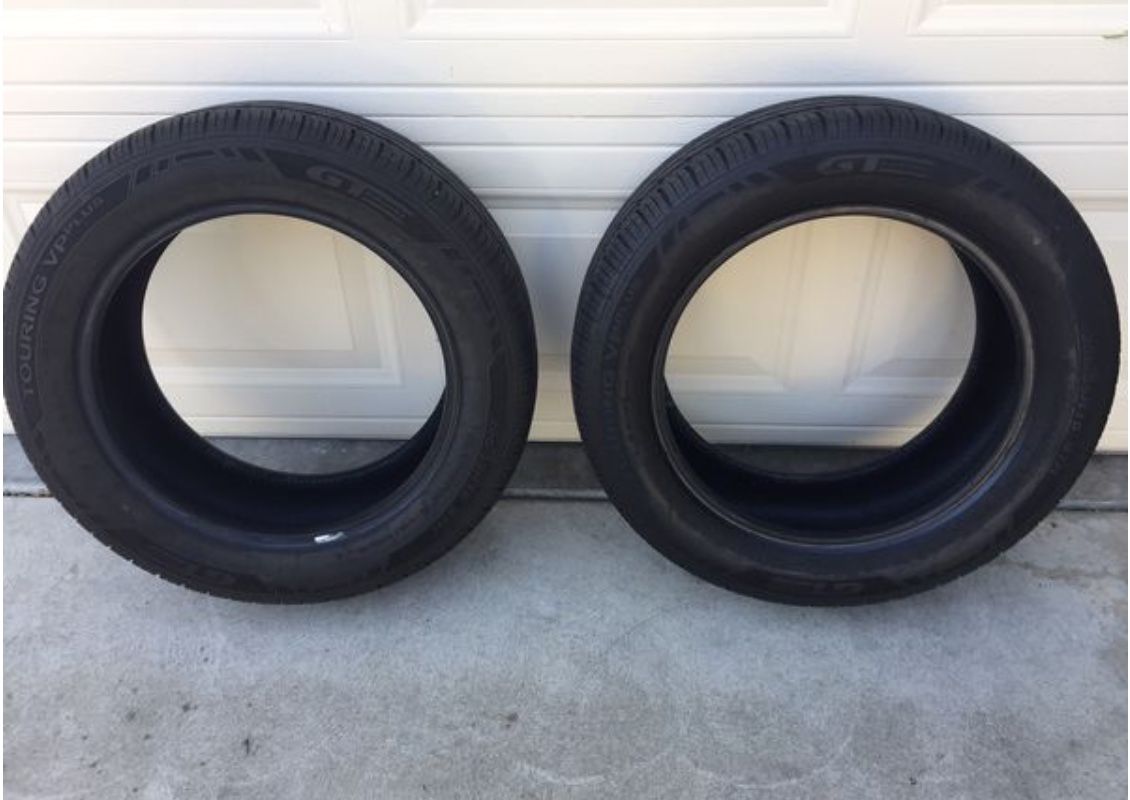 A Pair Of 205/55R16 Tires