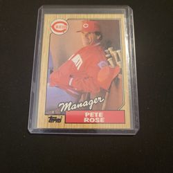 1987 Pete Rose ..manager Card Rare!