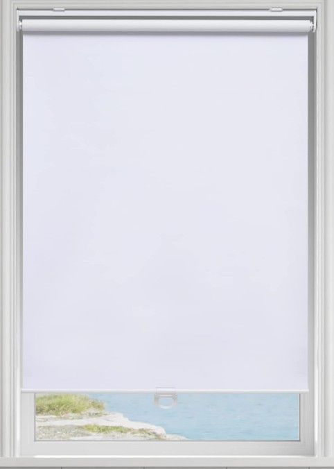 Aosky Cordless Blackout Roller Shades 44×72 White