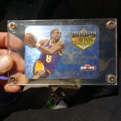 1997 KOBE Bryant Frequent FLYER NBA Hoops Card #9 Of 20