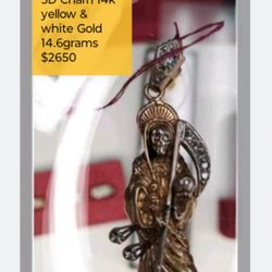 Holy Death Santa Muerte 3D Charm Pendant 