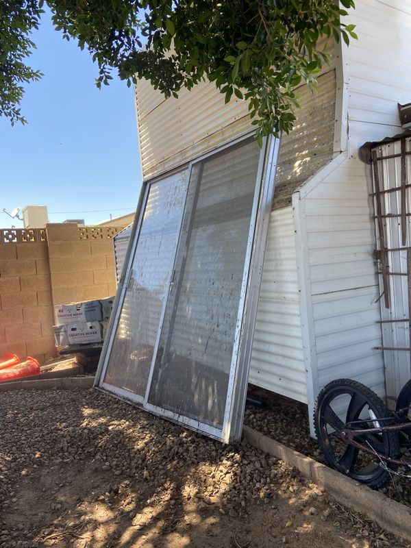 Used sliding glass door aluminum frame 711/2x80 for Sale in Mesa, AZ