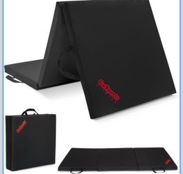 2 inch Thick 6 ft x 2 ft Tri-Fold Exercise Fitnes